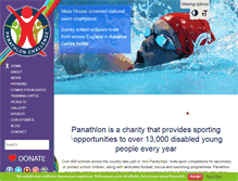 Tablet Screenshot of panathlon.com